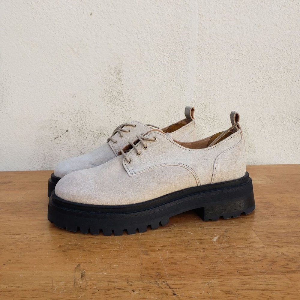 & Other Stories Chunky Suede Derby Shoes - Picture 7 of 12